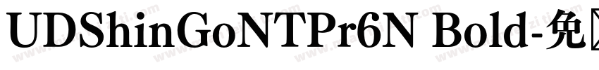 UDShinGoNTPr6N Bold字体转换